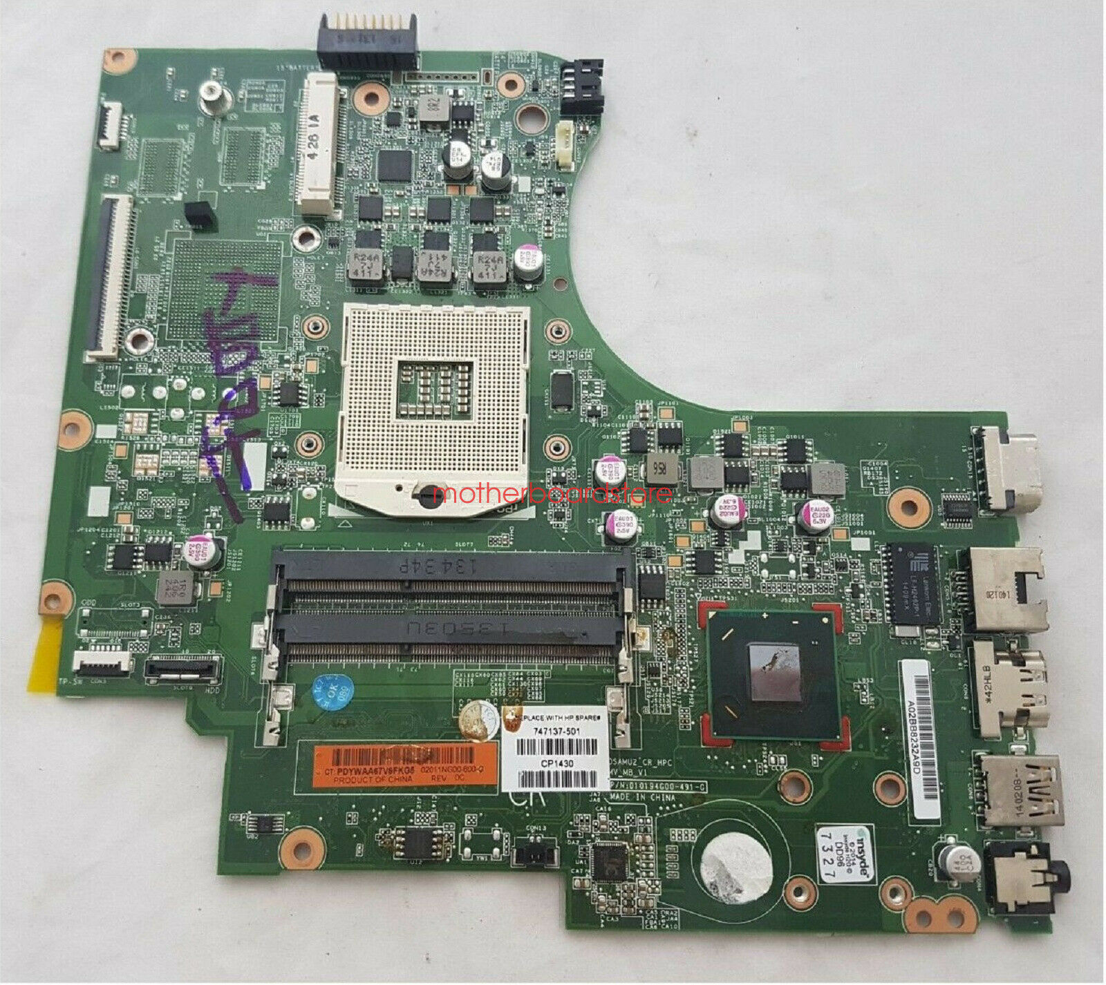 HP 14-D 15-D 250 G2 Intel HM76 motherboard 747137-001 747137-501 747137-601 Test Brand: HP Number of Mem